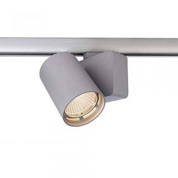 3-Phasen LED Stromschienenstrahler Nihal silber mit 3000K