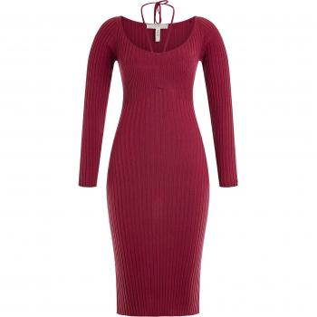 Robe Pull Femme Guess Es Julie Rouge Foncé