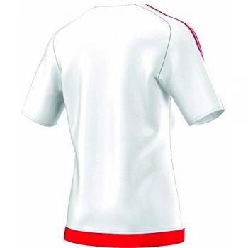 Adidas T-Shirt Estro 15 Team Bianco/Rosso Maschio 5-6 anni