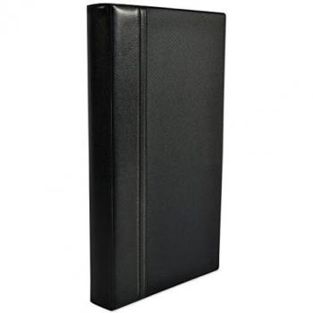 Classeur porte-cartes de visite Elba Elegance en PVC 1,2 mm 19 x 29 cm Noir