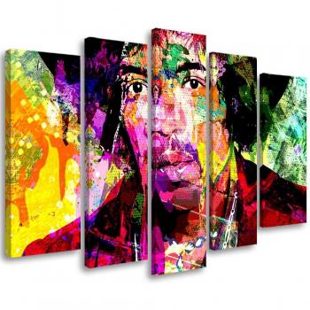 Canvas 5 Sezioni 100x70 – Jimmy Hendri Musica Colorata