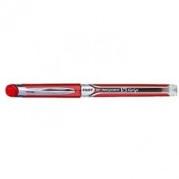 3 Rotuladores Pilot V-5 rojo grip