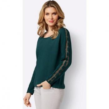 Klassischer Damenpullover PETROL