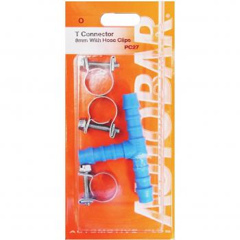 Blue Hose Clip Autobar T-Connector 8mm – PC27 Edition