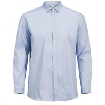 Langarmhemd JJPRPARMA von Jack & Jones, PlusSize, 5XL, Cashmere Blau