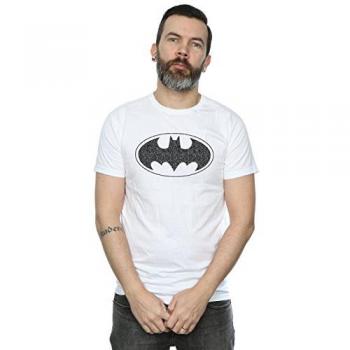 T-shirt Batman DC Comics Homme Logo Unicolore XXL Blanc