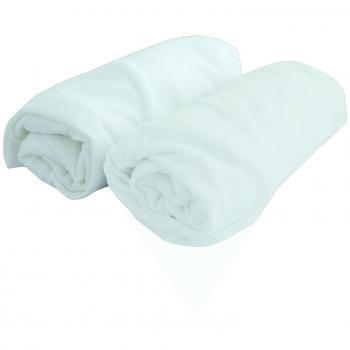 Drap-housse 60x120 DOMIVA Lot de 2 Blanc