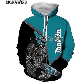 Top Sudadera Makita 3D Deportiva para Hombres y Mujeres Streetwear