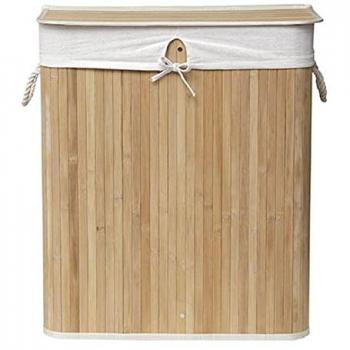 Panier à linge double compartiment