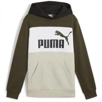 Sudadera Puma Essentials Block verde 8 años