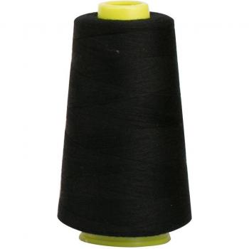 Polyester solide 3000 yd – Noir/Blanc – Parfait pour machine à main