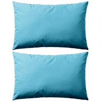VidaXL Cuscini per mobili da giardino, 2 unità, 60 x 40 cm, blu chiaro