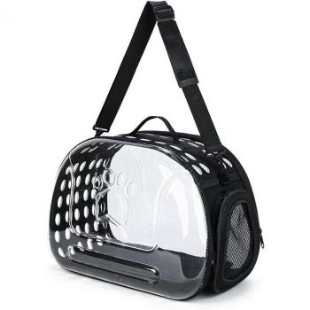 Bolsa para Mascotas Plegable, Amplio Espacio, Portátil, Transpirable, de Espuma de Polímero EVA y Cuero PU