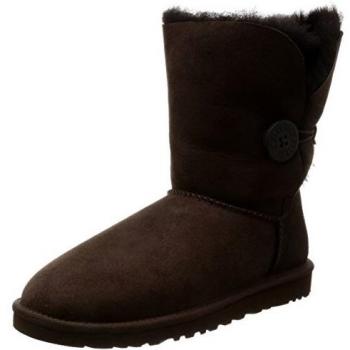 UGG Damen W Bailey Button Schlupfstiefel, Braun (Choco), 38
