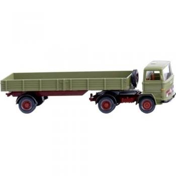 Wiking H0 Scale Mercedes Benz Flatbed Truck, Reed Green