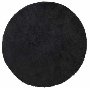 VidaXL Teppich Shaggy Hochflor NAVARRA Schwarz 240x240 cm Polyester