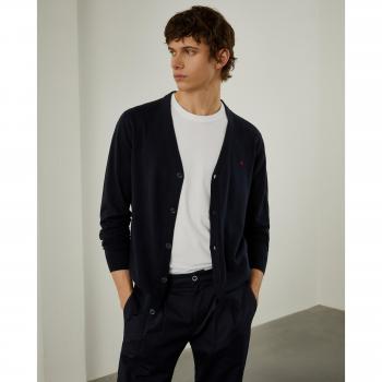 Abrigo de punto para hombre Lion of Porches en color navy