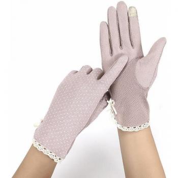 Gants Coton Fin Été Soleil + Grip