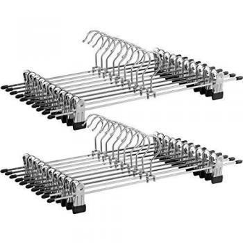 SONGMICS Extra Wide Metal Hangers for Trousers and Skirts