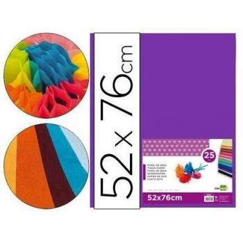 Papel Seda 18 g Violeta 52x76 cm 25 Folhas Liderpapel