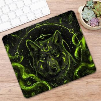 Wolf Print Mouse Pad