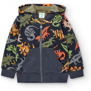 Boboli Dinos Sweatjacke grau mehrfarbig 98