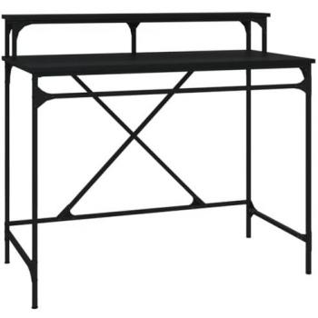 Mobilier bureau en bois d’ingénierie avec structure métallique – 100 × 50 × 90 cm