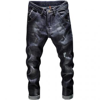 KSTUN « Jeans Extensible Patiné Noir »