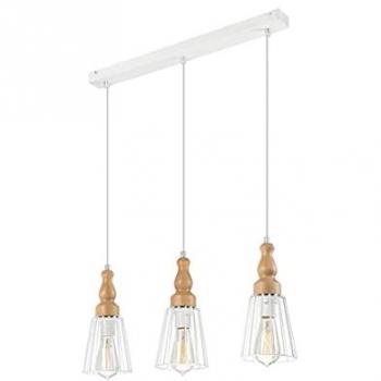 Ingrid Lamkur Plafoniera sospensione bar bianca 3x E27