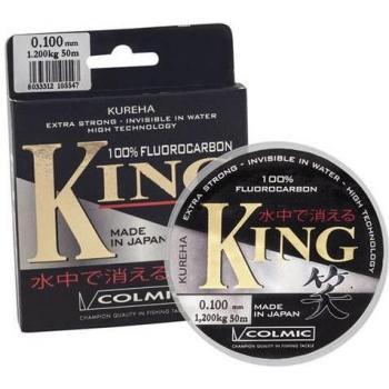 Colmic King 50 m Fluorocarbono Transparente para Pesca