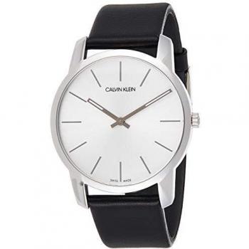 Calvin Klein Analog Leder Armbanduhr Herren Uhrwerk Quarz K2G211C6