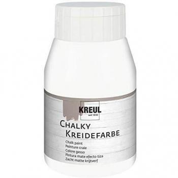 Pintura a la Tiza KREUL, Color Algodón Blanco, 500 ml