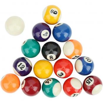 Billard Mini-Jeu – Pack complet 16 boules + queue