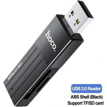 HOCO 2in1 Memory Card Reader USB Adapter