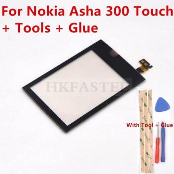 Écran tactile de remplacement pour Nokia Asha 300, sans écran LCD + outils