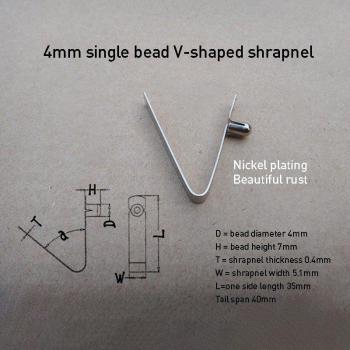 V‑Shaped Single Warhead Shrapnel Mount – 6 mm