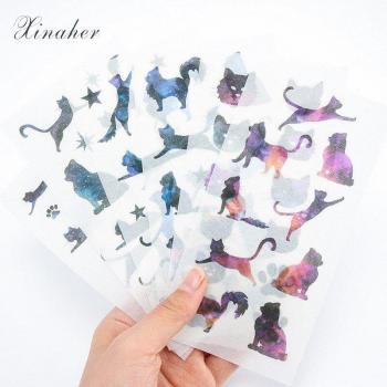 DIY Cute Sky Cats Stickers
