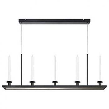 Suspension LED DOWNTOWN (5x22W) en métal noir