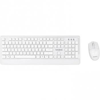 YASHI MY538 kit tastiera e mouse wireless bianco