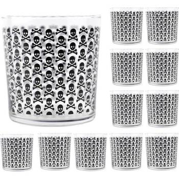 Set de 12 vasos de agua calavera 35cl scalpers home