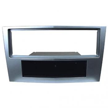 Caisse audio 1DIN pour Opel Corsa D 06‑11 – Couleur argentée – vide poche