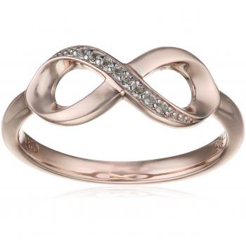 Rotgold-Topas-Damenring 925 Sterling Silber (0,320 ct)