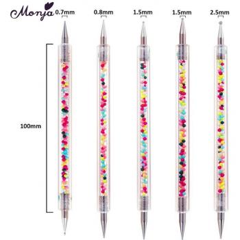 Dual End Nail Art Rhinestones Picking Pen Set
