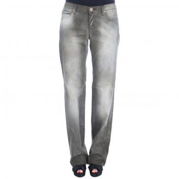 Jeans de Mezcla de Algodón Grises para Mujer W26