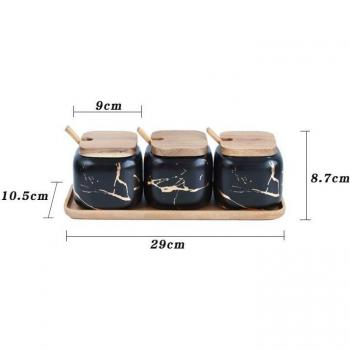 Nordic Ceramic Kitchen Spice Storage Jars
