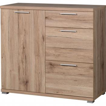 Germania Kommode 3200-177, Sanremo-Eiche-Optik, Abmessungen: 96 x 88 x 40 cm