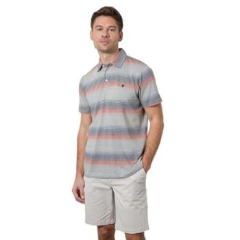 Maine 3XL Pink Variegated Stripe Polo Shirt