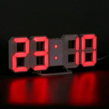 Reloj Electrónico 3D Grande con Luz LED