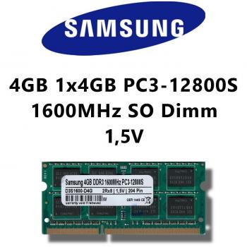 Samsung 4 Go DDR3 1600 MHz (PC3‑12800S) DIMM mémoire