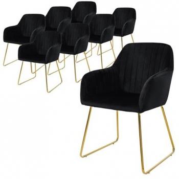 Sillones Black Velvet Ergonomics Set